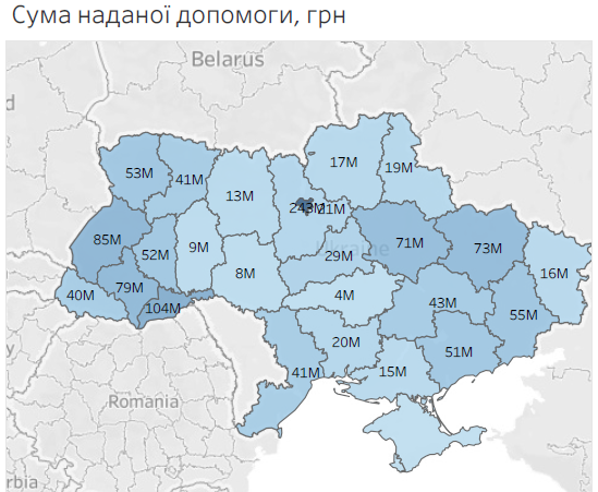 Карта Благодійної допомоги. Charity Map за 3 місяці від Старту